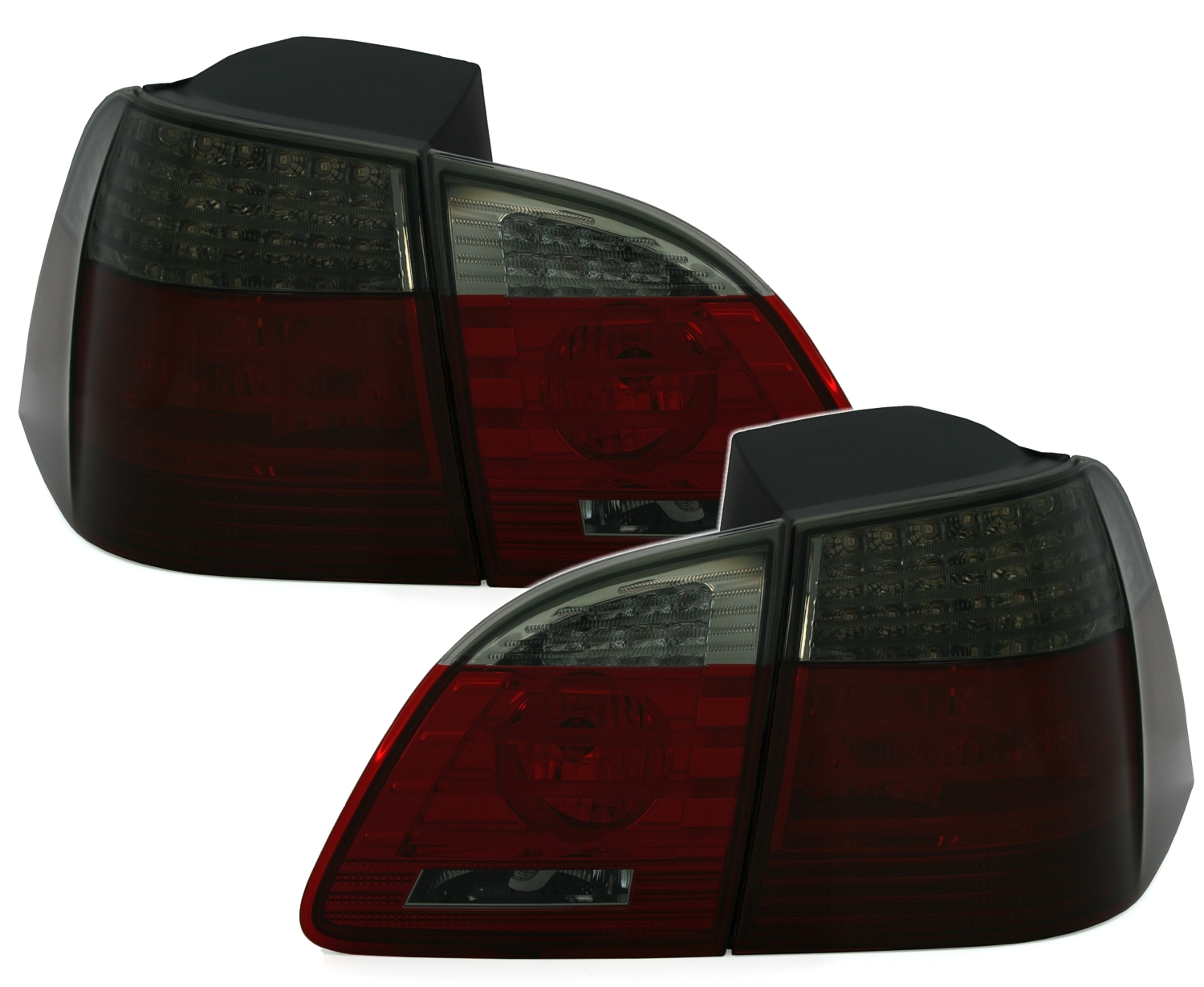 LED Rückleuchten Set für 5er BMW E61 in Rot-Smoke 