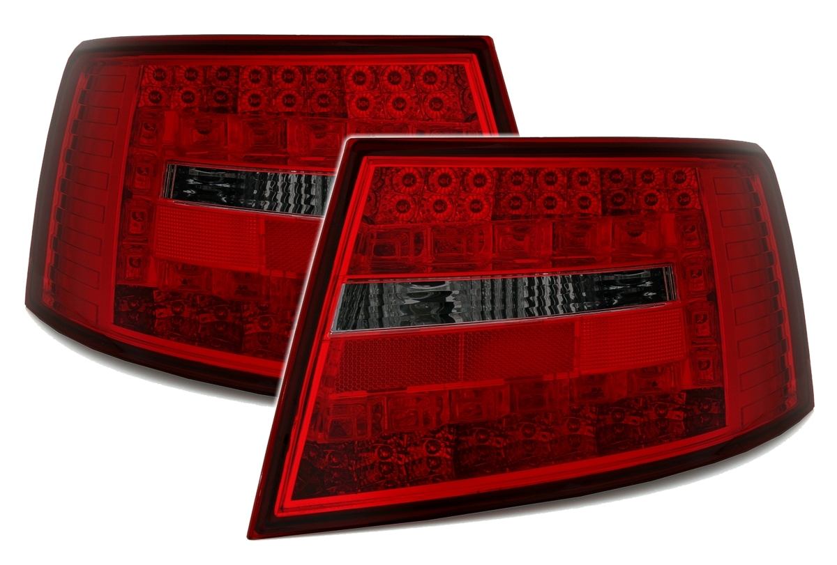 LED Rückleuchten für Audi A6 4F in Rot-Smoke