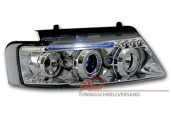Angel Eyes Scheinwerfer für VW Passat 3B in Chrom