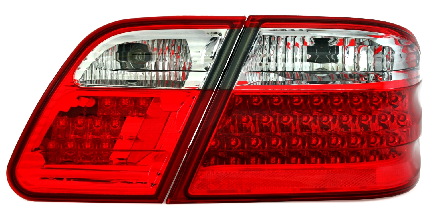 LED Rückleuchten für Mercedes W210 in Rot-Weiß
