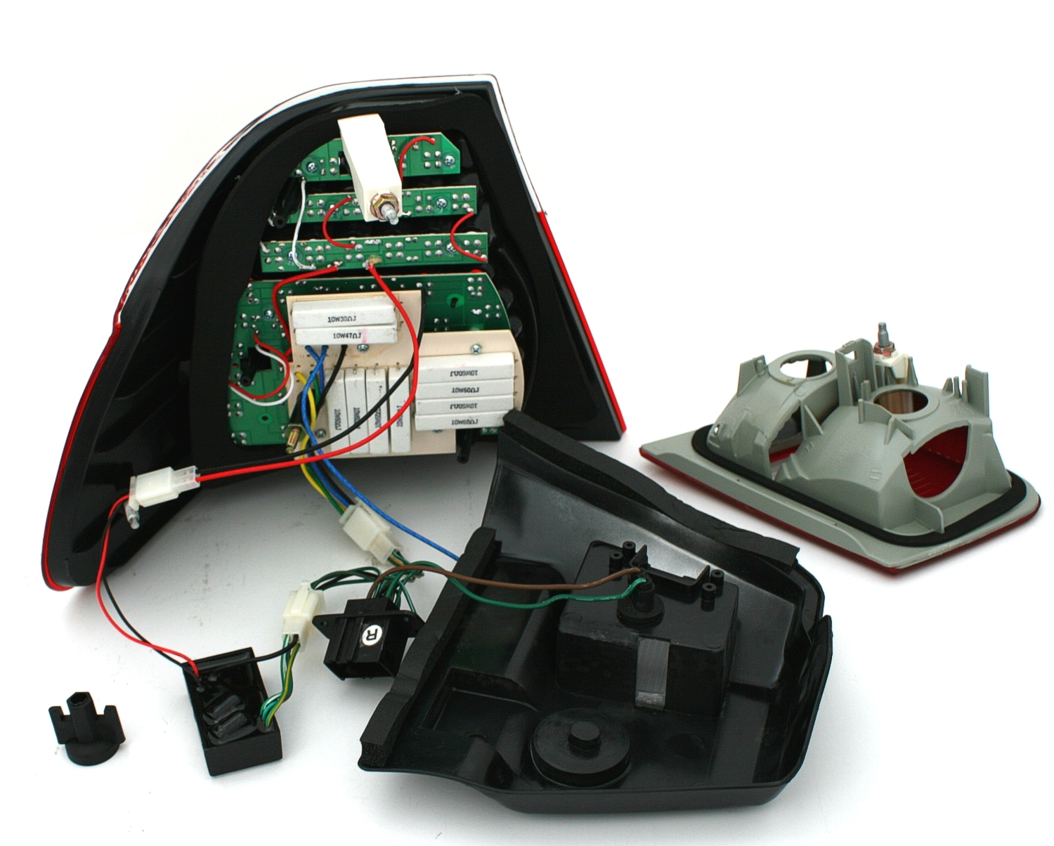 LED Rückleuchten für 3er BMW E46 in Rot-Weiß