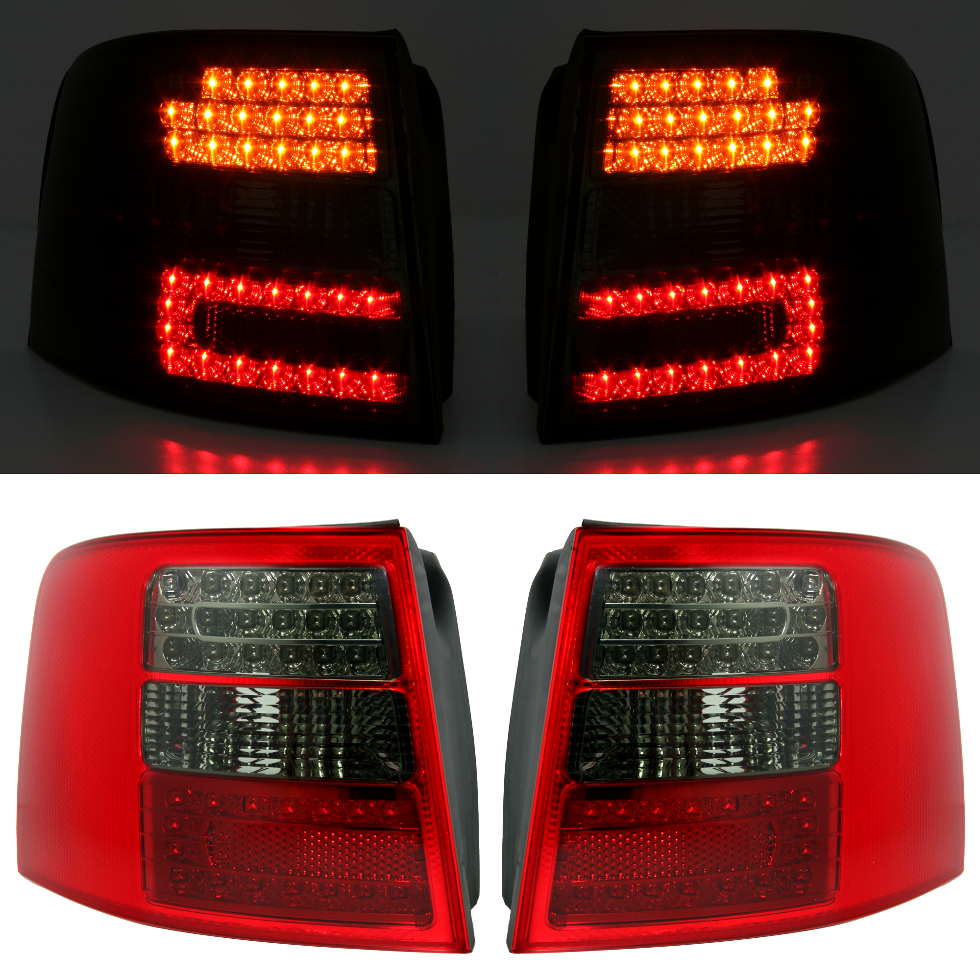 LED Rückleuchten Set für Audi A6 Avant in Rot-Smok