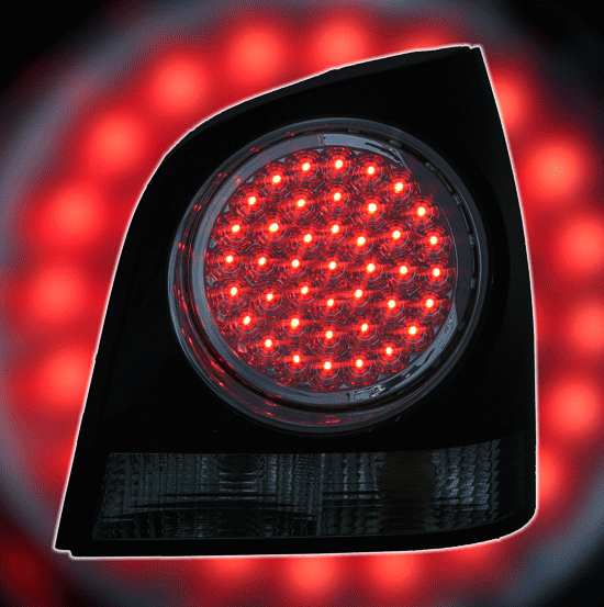 LED Rückleuchten Set für VW Polo 9N in Schwarz