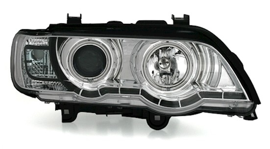 CCFL Angel Eyes Scheinwerfer für BMW X5 in Chrom