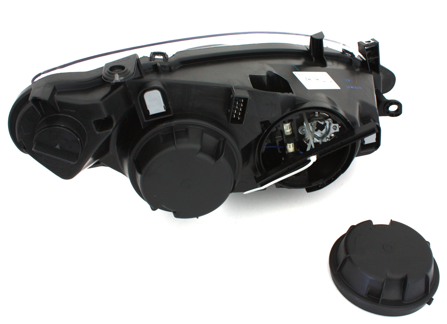 Scheinwerfer Set für Peugeot 307 in Schwarz