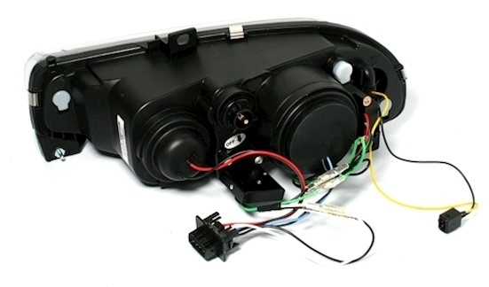 Scheinwerfer mit LED für Alfa Romeo 156 in Schwarz