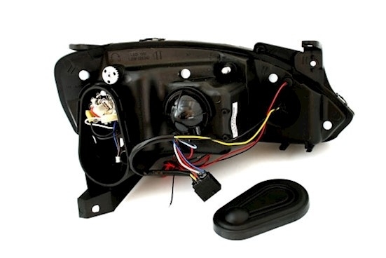 Angel Eyes Scheinwerfer für Opel Corsa C in Schw.