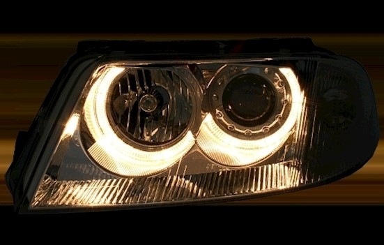 Angel Eyes Scheinwerfer für VW Passat 3BG in Chrom