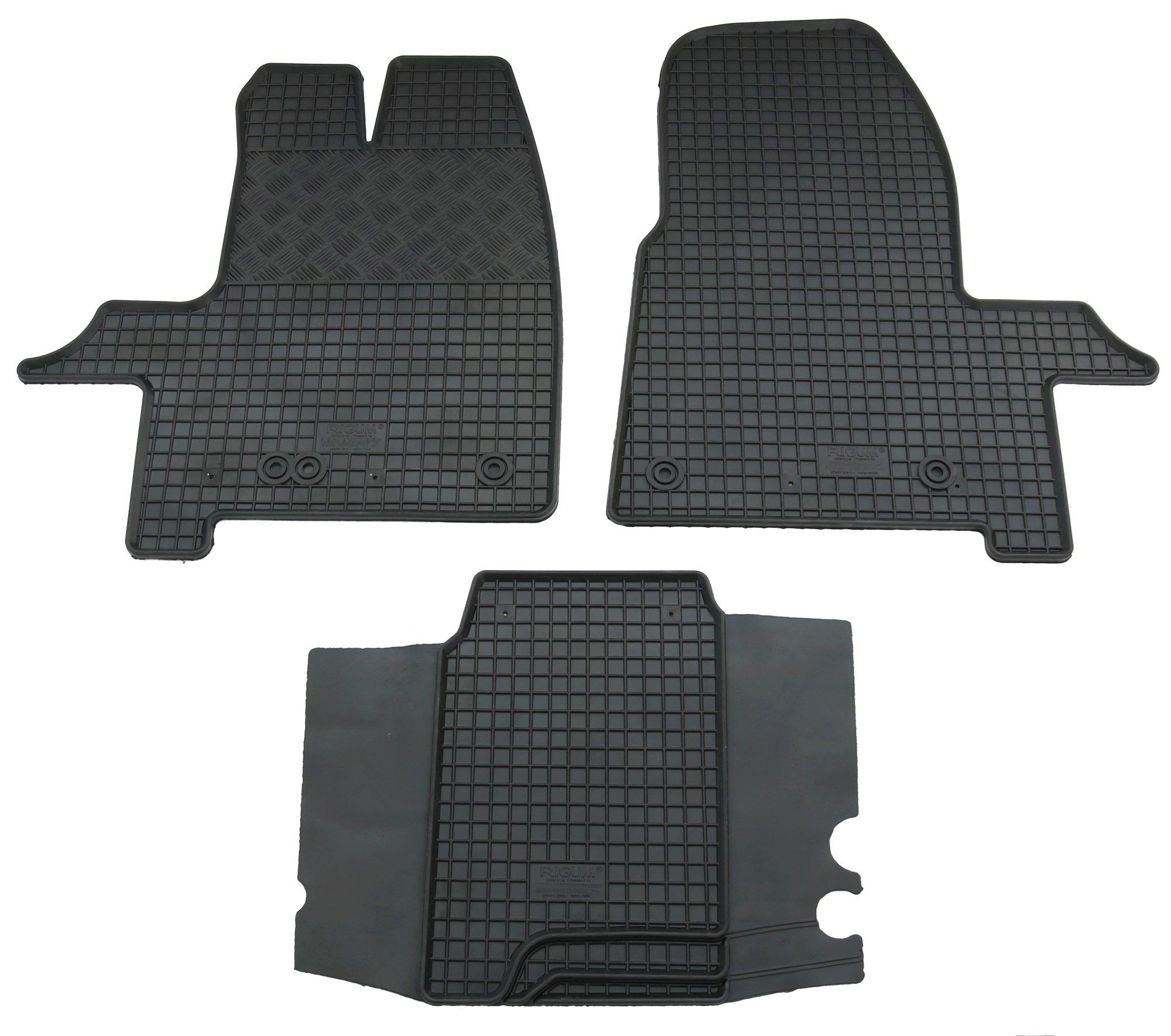 Gummi Fußmatten für Ford Transit + Tourneo Custom