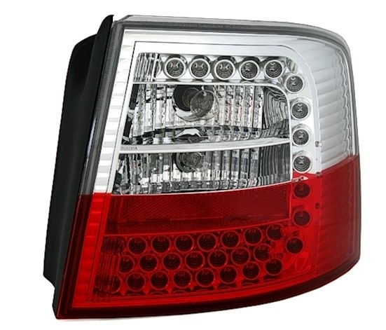 LED Rückleuchten für Audi A6 C5 Avant in Rot-Weiß