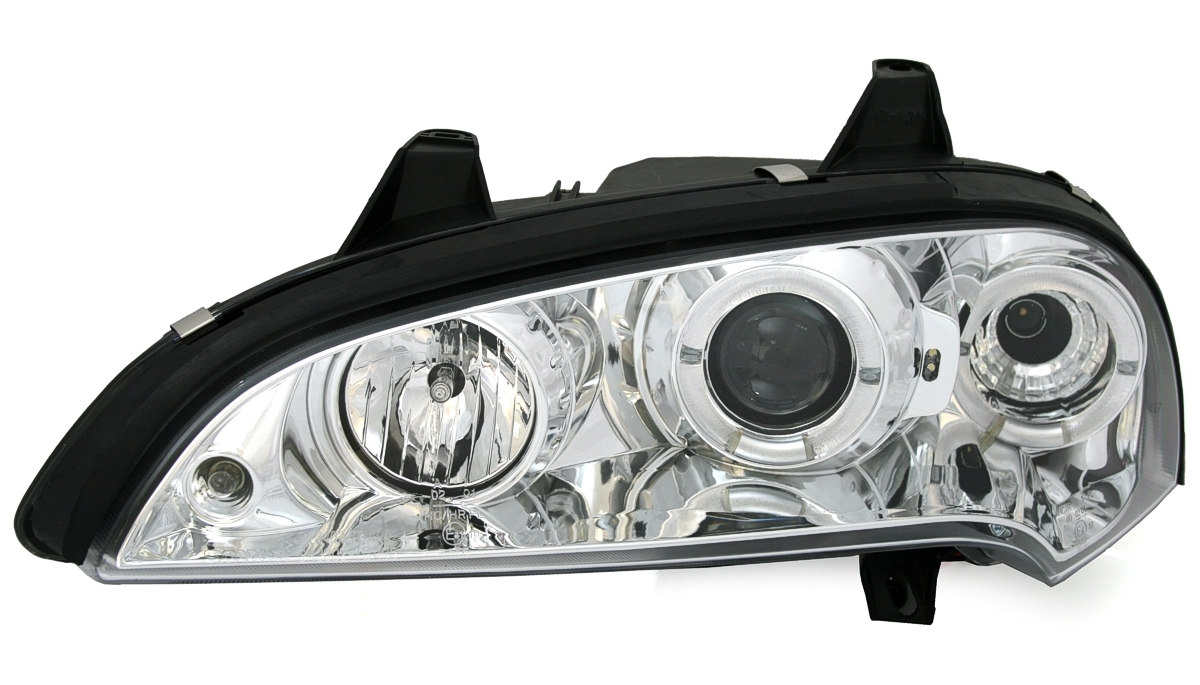 Angel Eyes Scheinwerfer für Opel Tigra in Chrom   