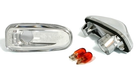 Seitenblinker für Mercedes W210 in Chrom          