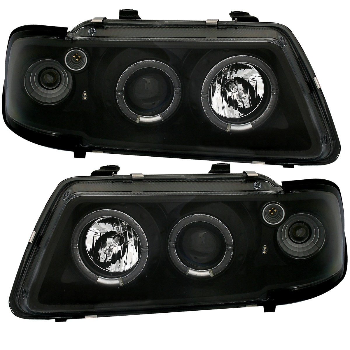 Angel Eyes Scheinwerfer für Audi A3 8L in Schwarz 