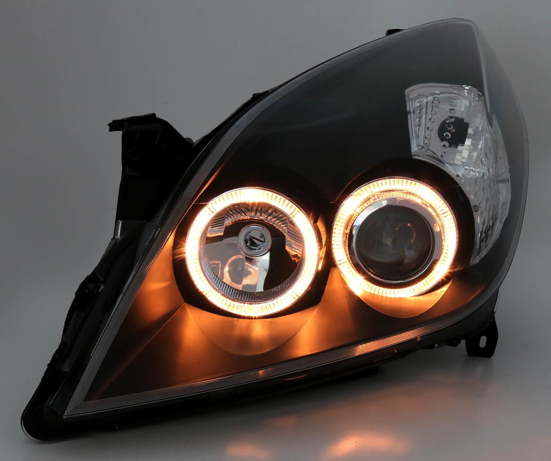 Angel Eyes Scheinwerfer für Opel Vectra C in Schw.