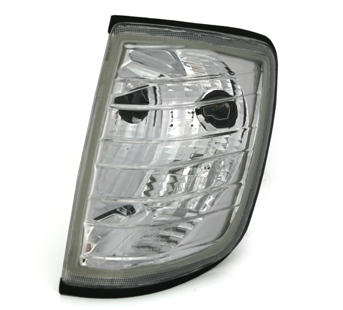 Frontblinker für Mercedes W124 in Klarglas Chrom