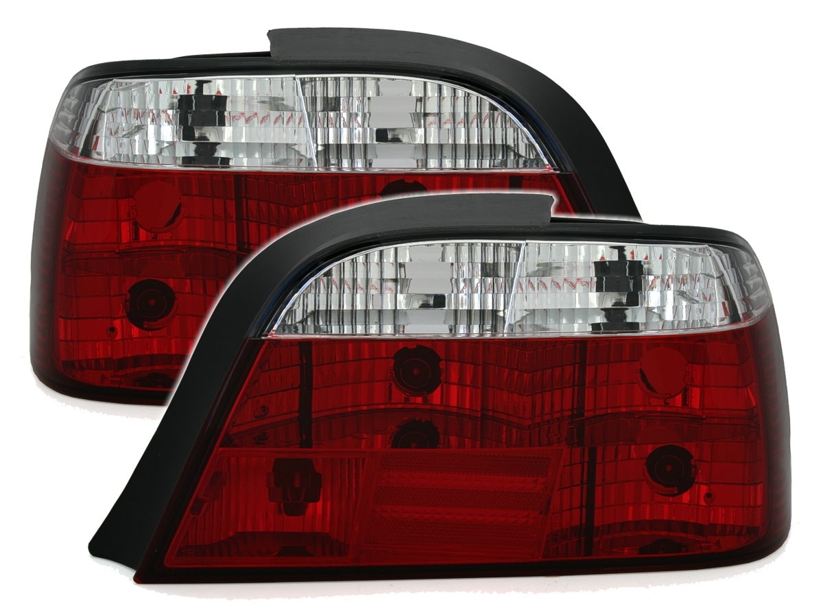 Rückleuchten für 7er BMW E38 in Rot Weiss         
