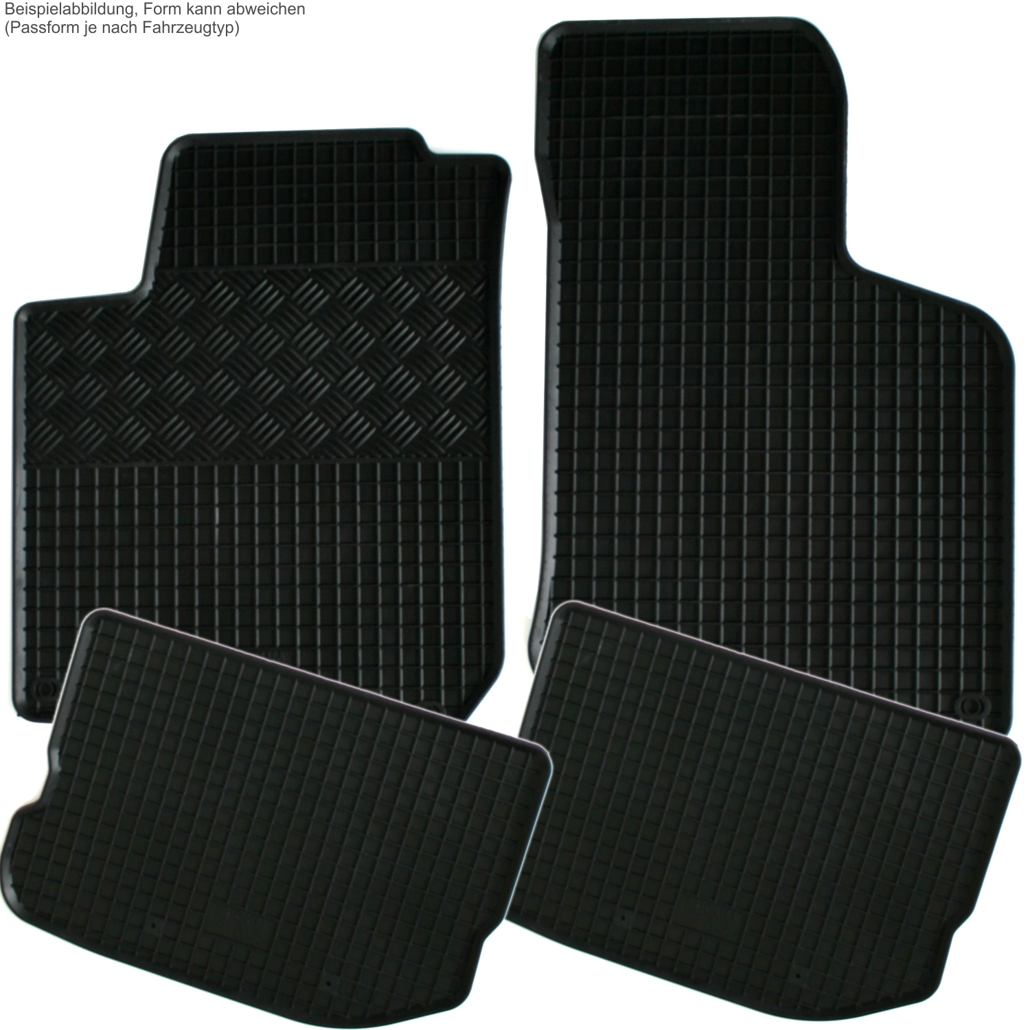 Gummi Fußmatten für Seat Altea XL