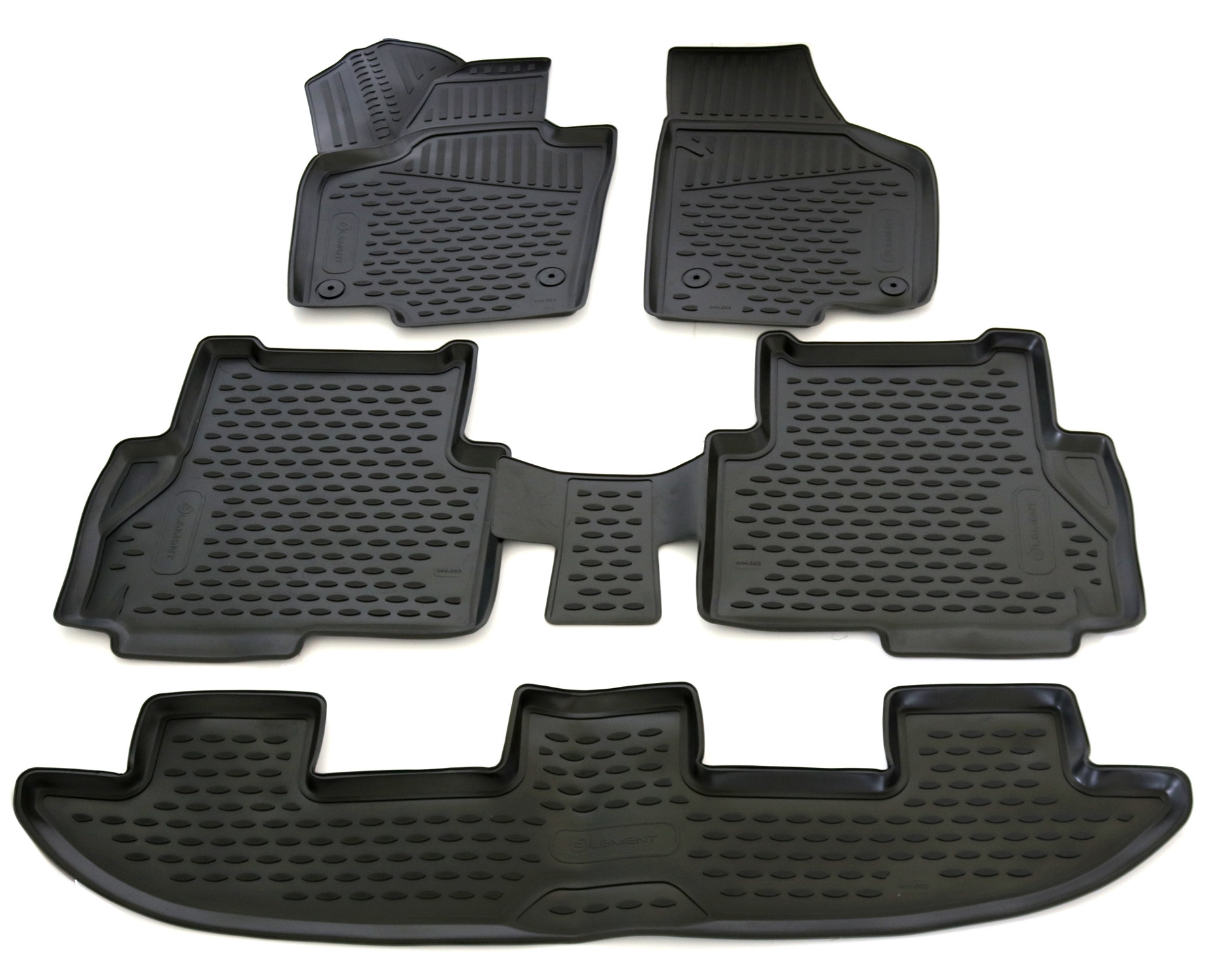 TPE Gummi Fußmatten für Seat Alhambra + VW Sharan