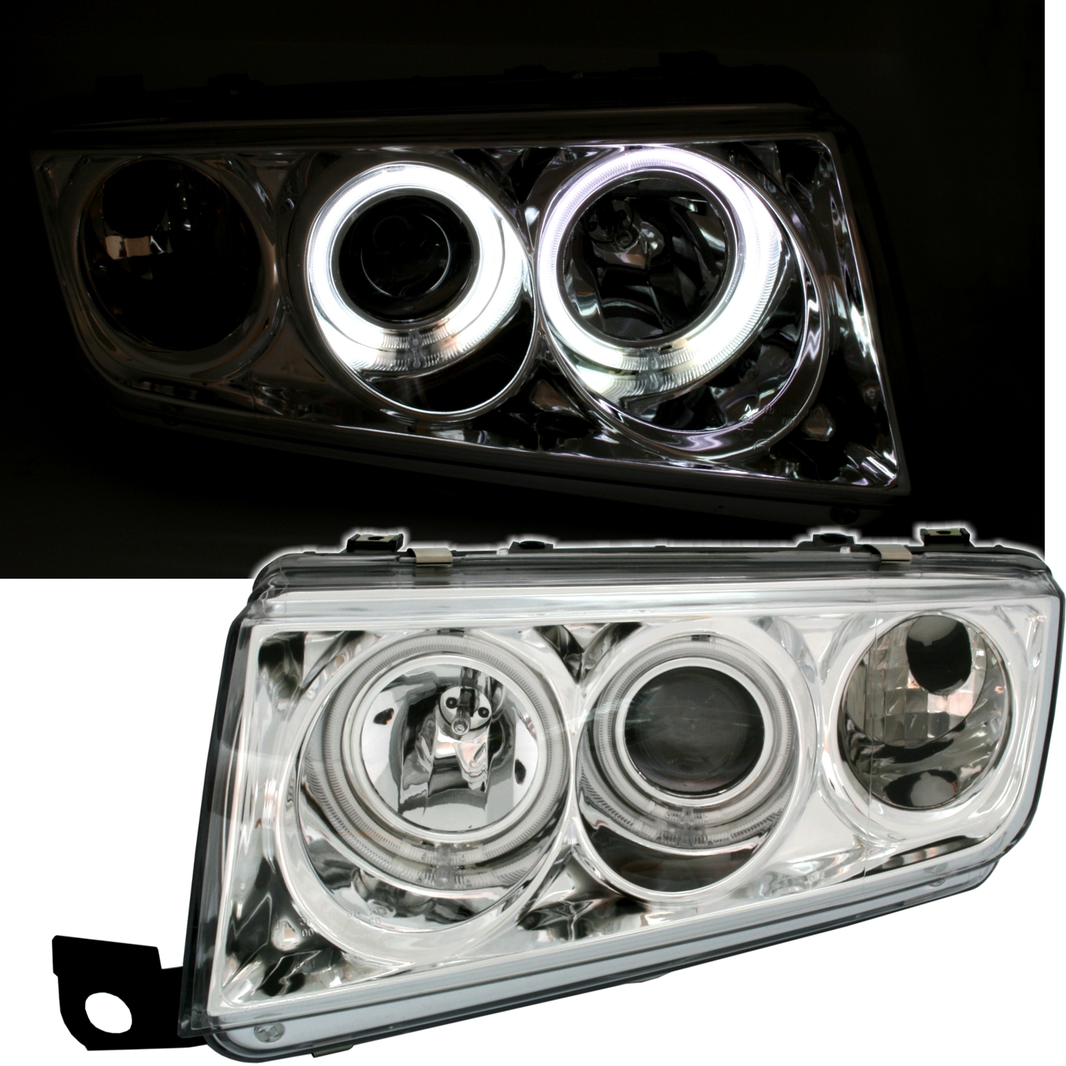 CCFL Angel Eyes Scheinwerfer für Skoda Fabia