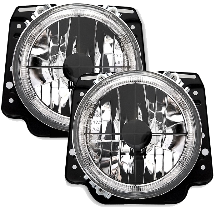 Angel Eyes Scheinwerfer für VW Golf 2 in Chrom