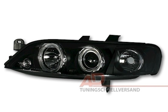 Angel Eyes Scheinwerfer für Opel Vectra B in Schw.