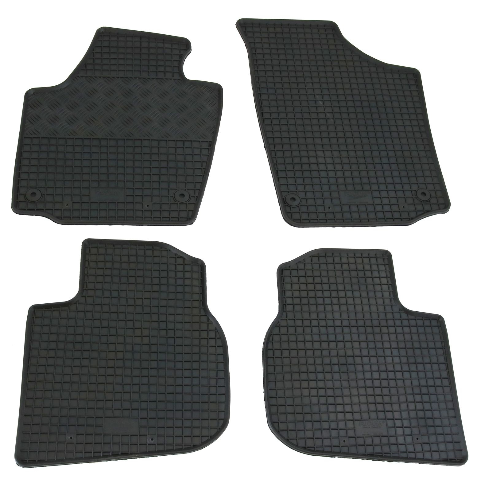Gummi Fußmatten für Seat Toledo 4 + Skoda Rapid