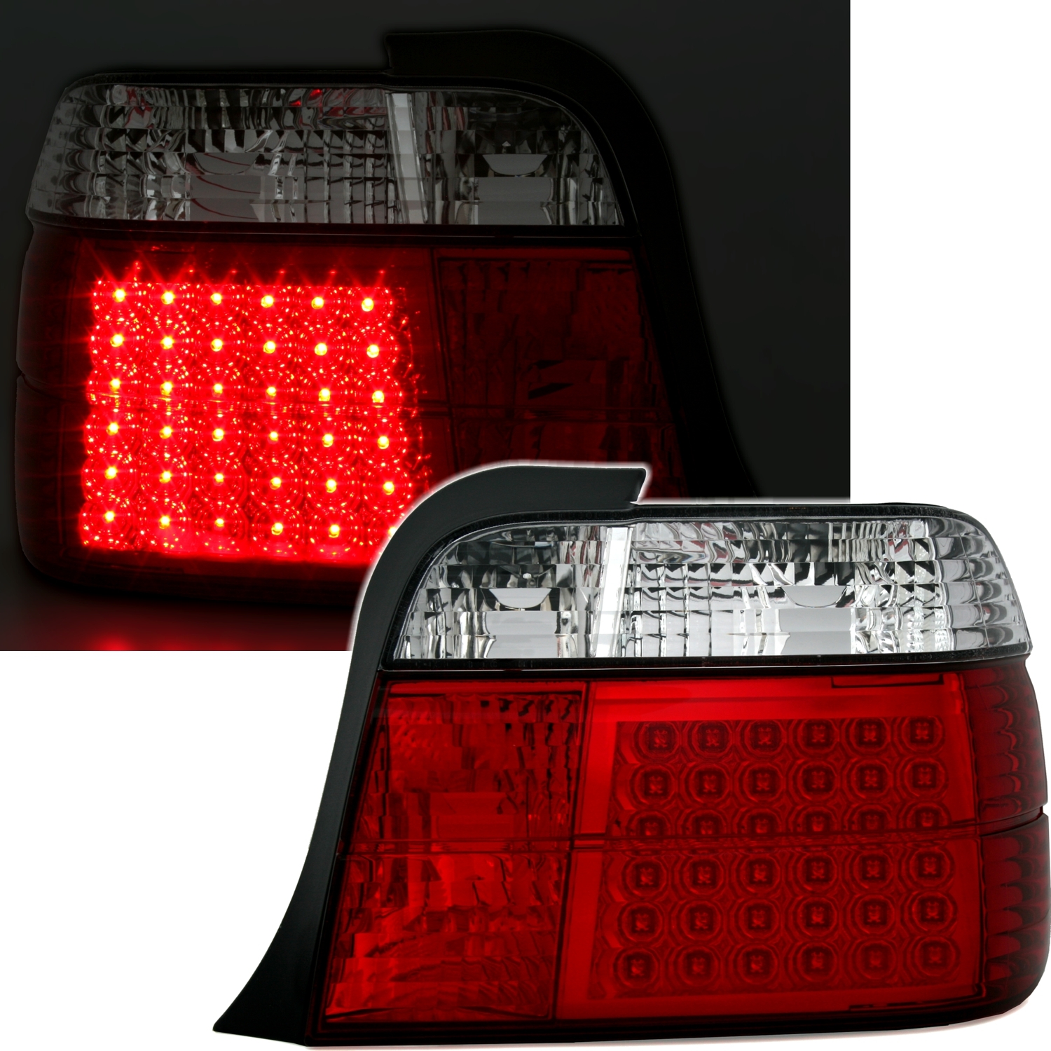 LED Rückleuchten für 3er BMW E36 Compact in Rot-W.
