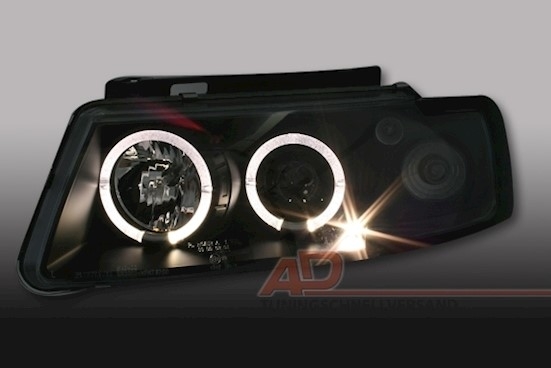 Angel Eyes Scheinwerfer für VW Passat 3B in Schw.
