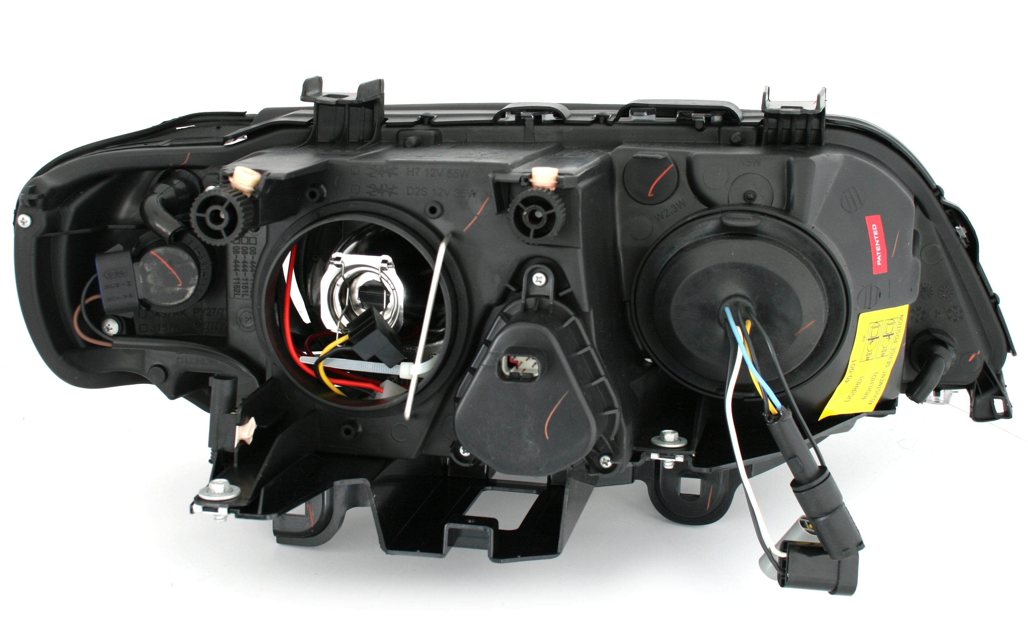 Angel Eyes Scheinwerfer für BMW X5 E53 in Schwarz