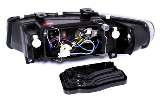 Angel Eyes Scheinwerfer für Seat Leon in Schwarz