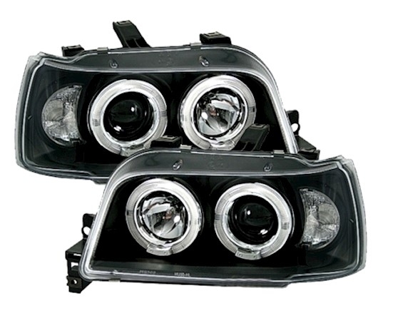 Angel Eyes Scheinwerfer für Renault Clio A in Schw