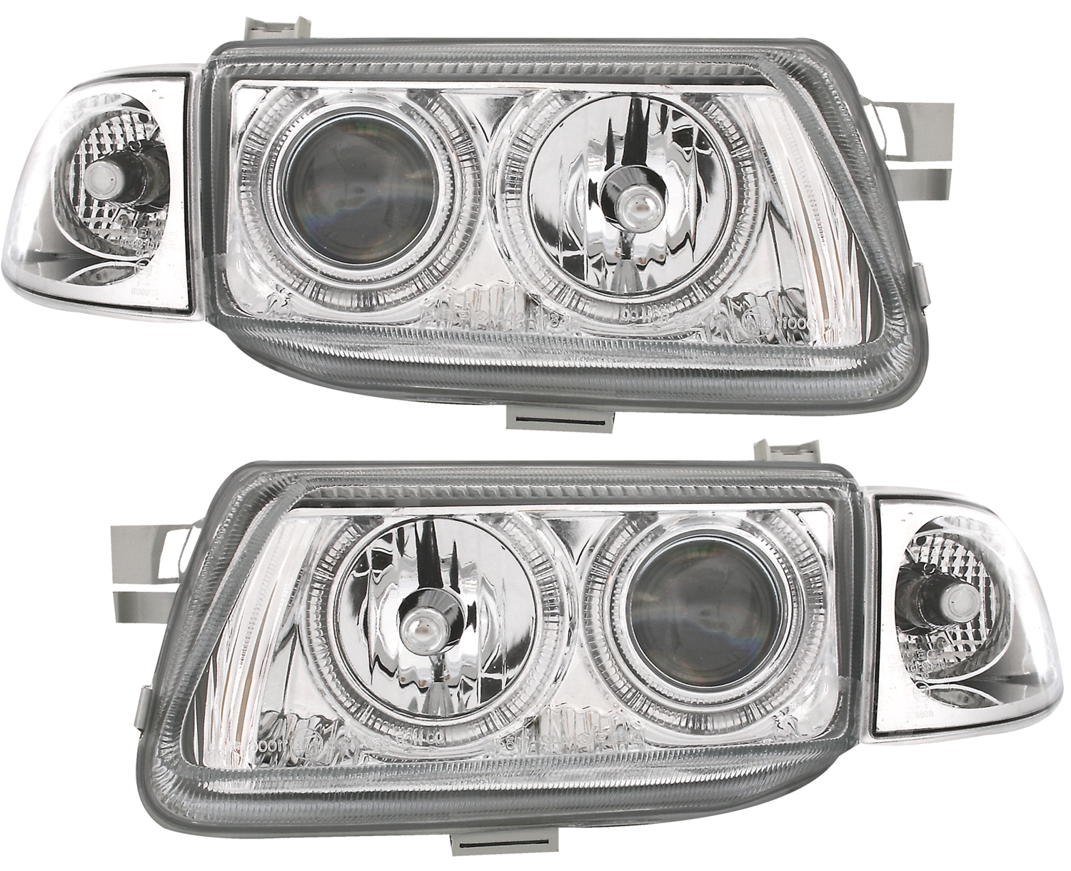 Angel Eyes Scheinwerfer für Opel Astra F in Chrom