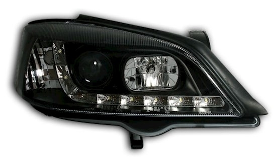 Scheinwerfer für Opel Astra G in Schwarz