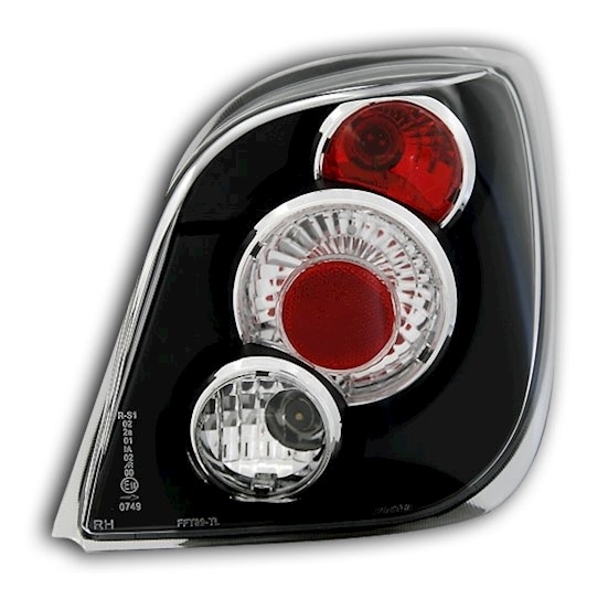 Rückleuchten für Ford Fiesta MK3 GFJ in Schwarz