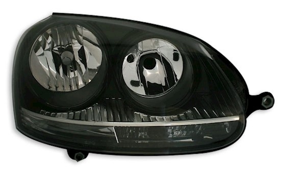 Scheinwerfer für VW Golf 5 / Schwarz, rechts