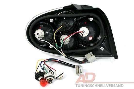 Rückleuchten für Renault Megane ab 96 in Schwarz  