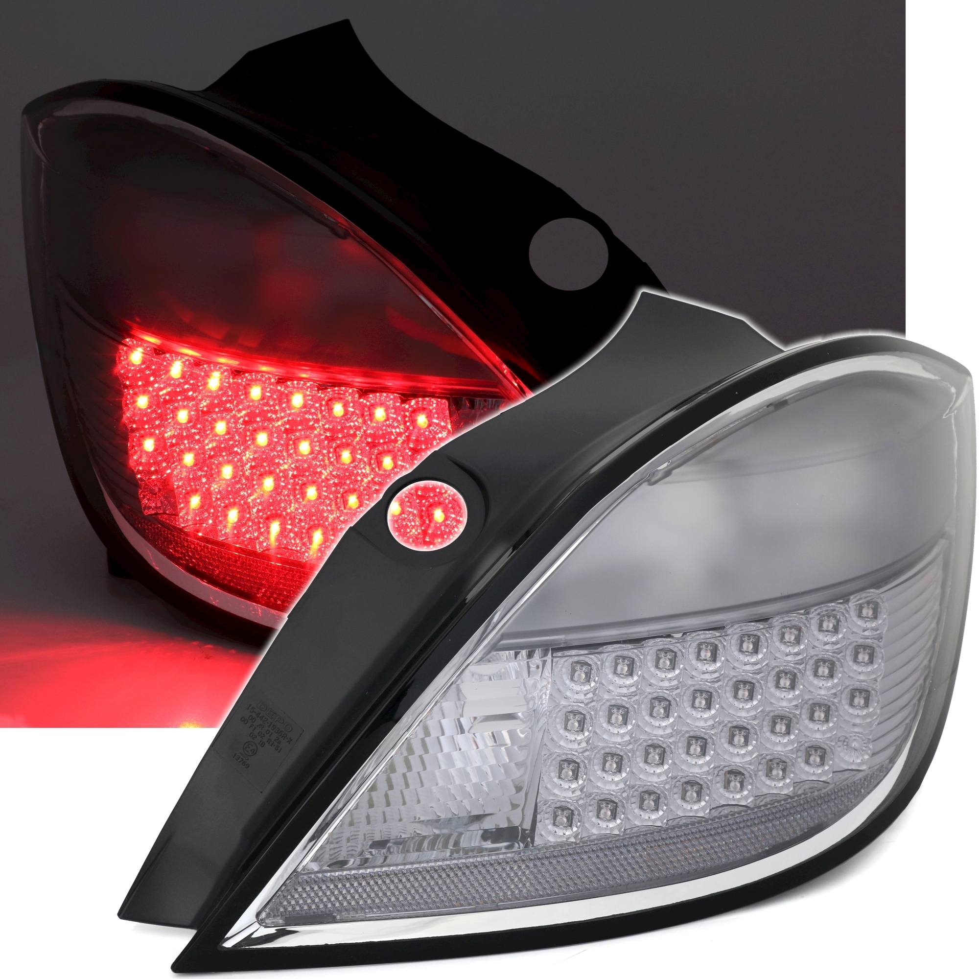 LED Rückleuchten Set für Opel Astra H in Smoke