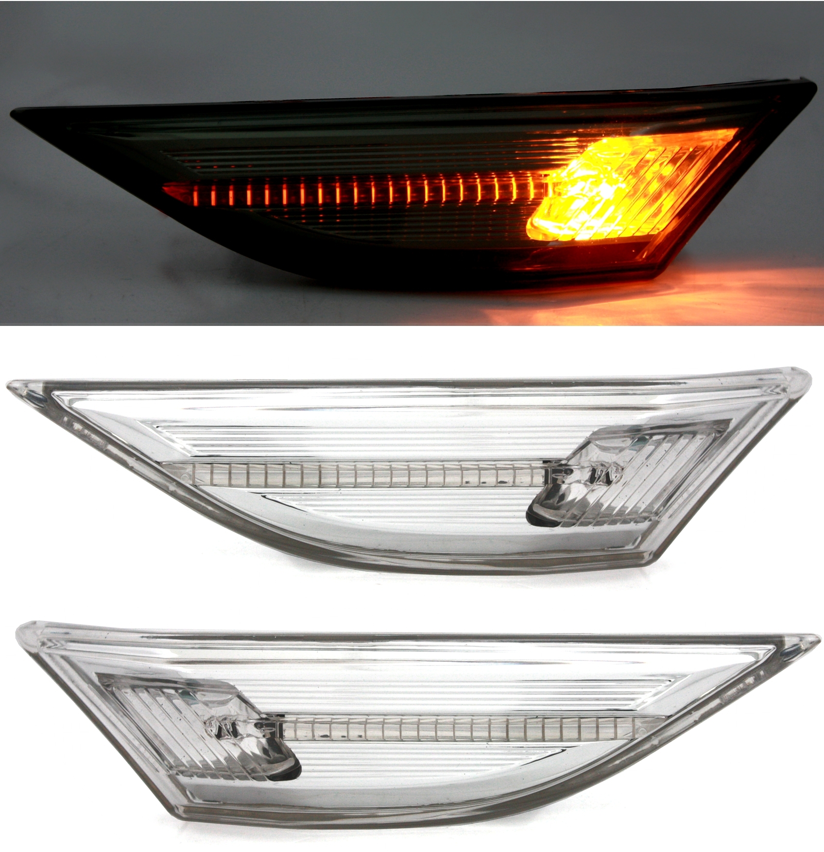 Seitenblinker Set für Porsche 911 in Chrom