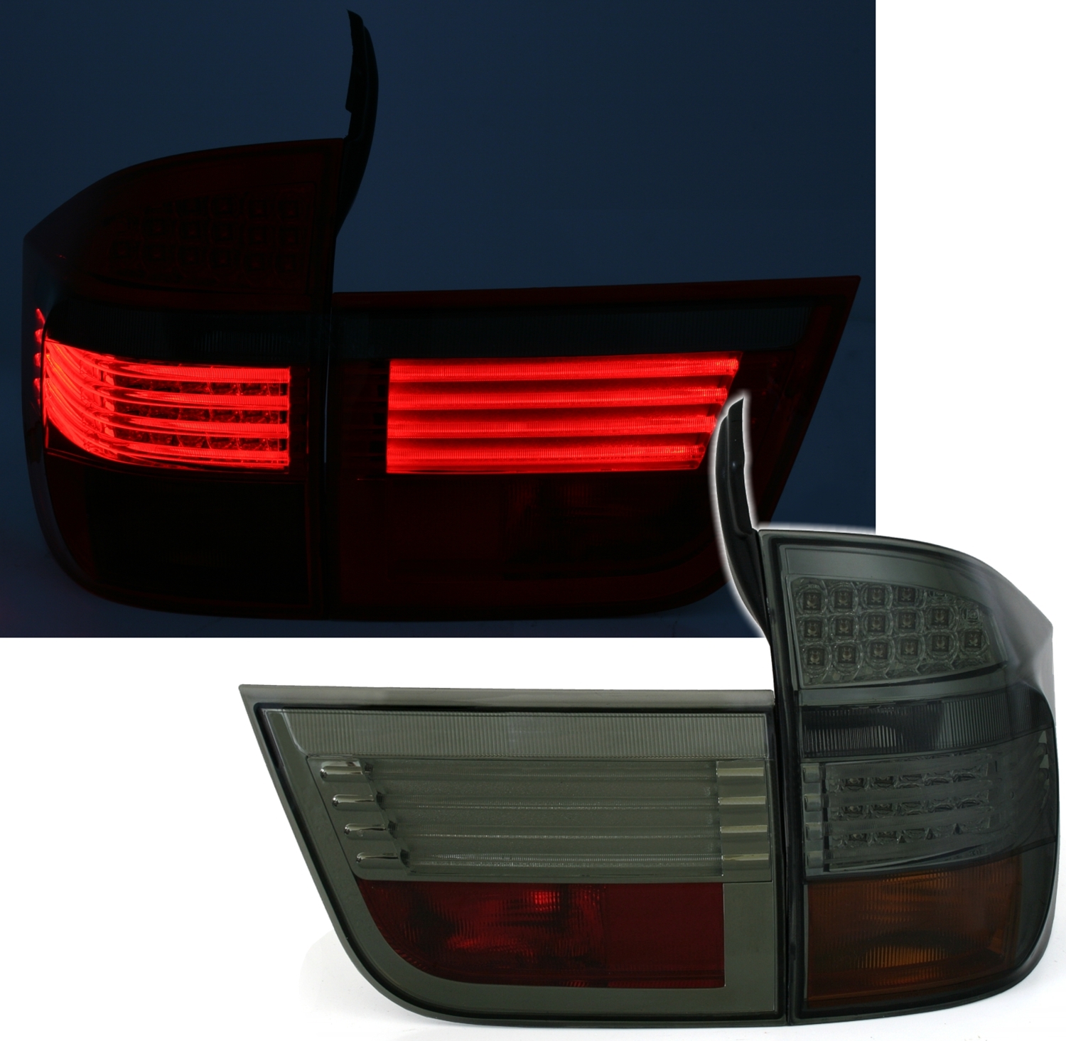 LED Rückleuchten für BMW X5 E70 in Smoke