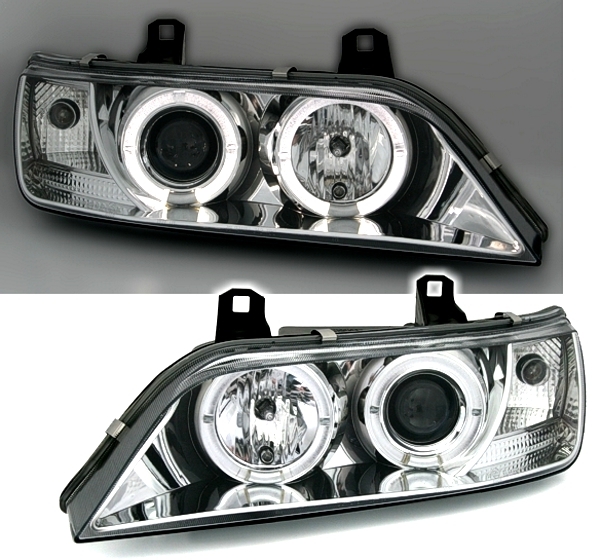 Angel Eyes Scheinwerfer für BMW Z3 in Chrom       