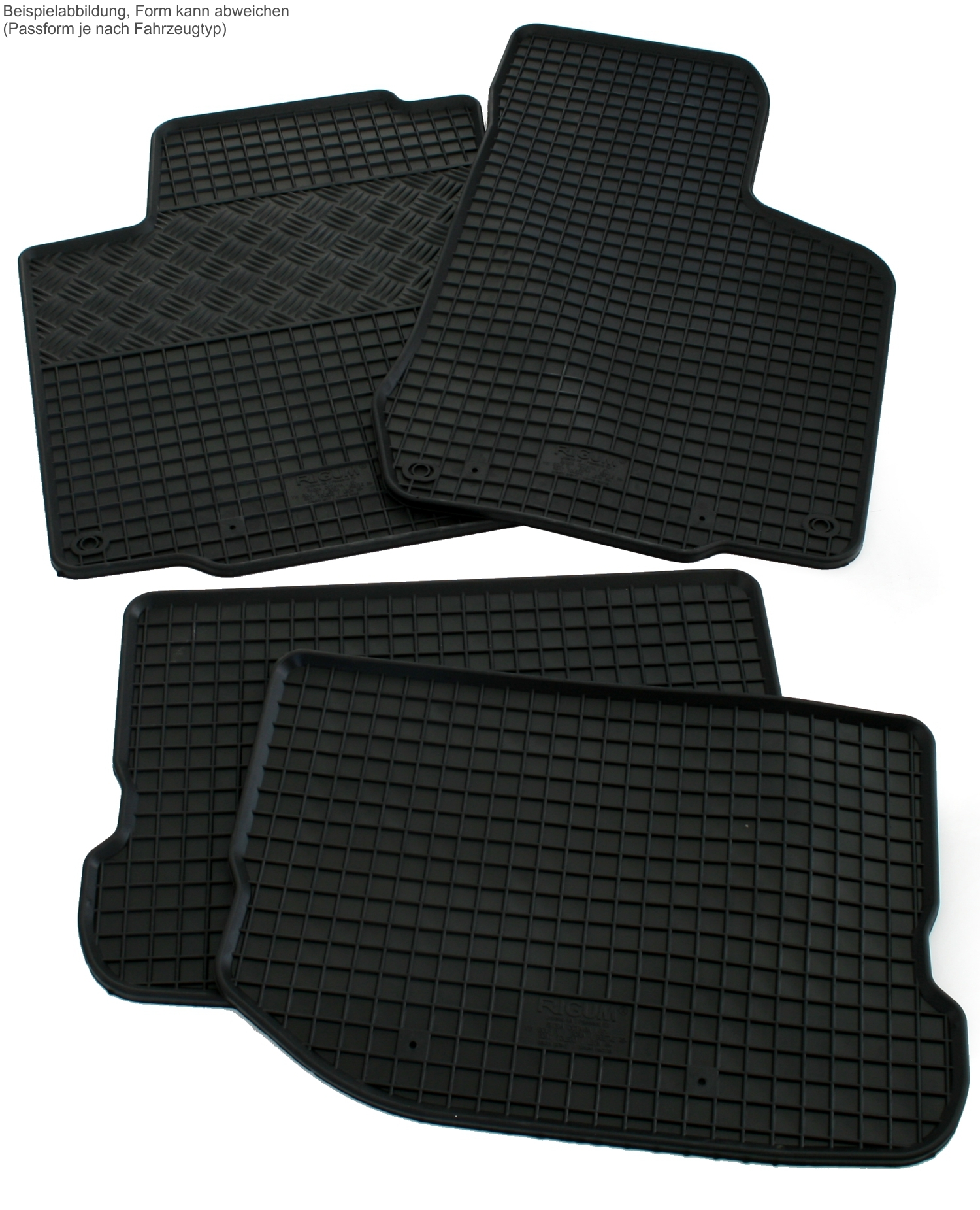 Gummi Fußmatten für Seat Cordoba