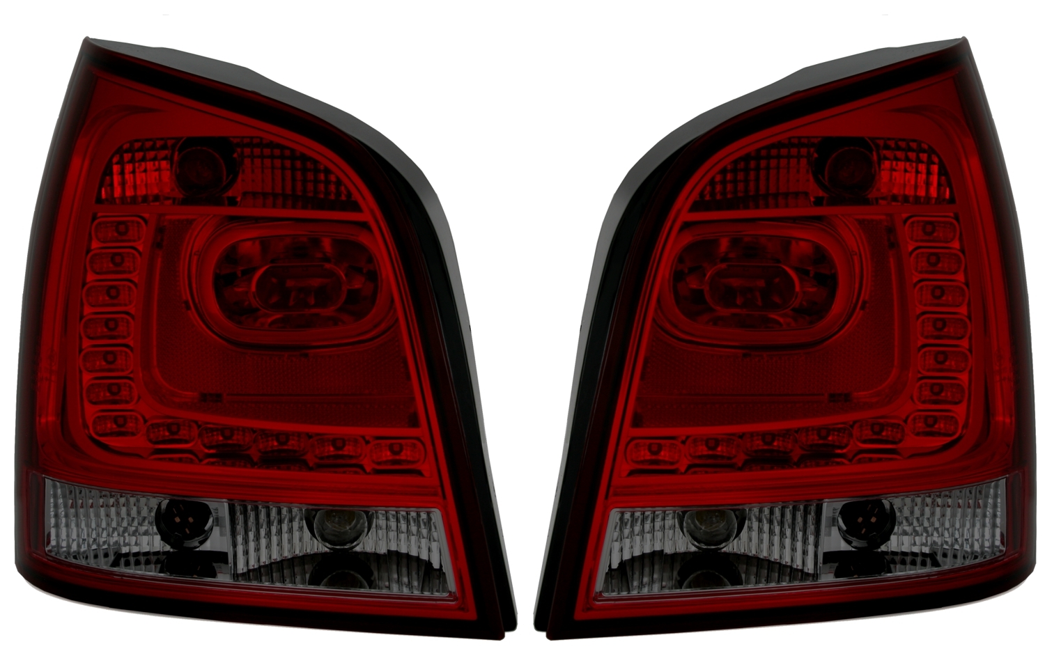 LED Rückleuchten Set für VW Polo 9N in Rot-Smoke