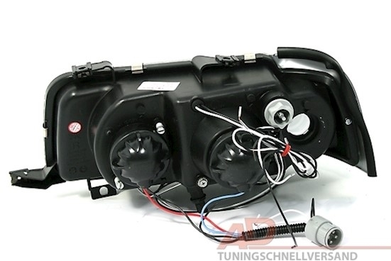 Angel Eyes Scheinwerfer für Audi 80 B4 in Schwarz