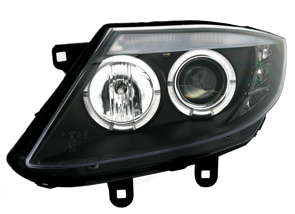 Angel Eyes Scheinwerfer für BMW Z4 E85 in Schwarz