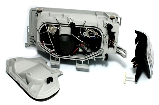 Scheinwerfer für Mercedes 190 W201 in Schwarz