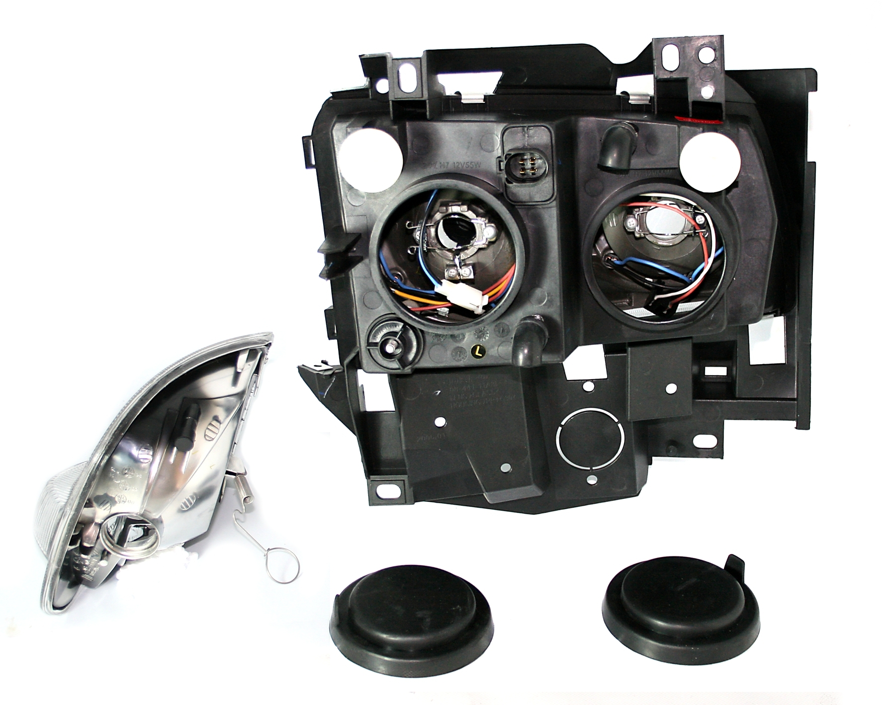 Angel Eyes Scheinwerfer Set für VW T4 in Schwarz