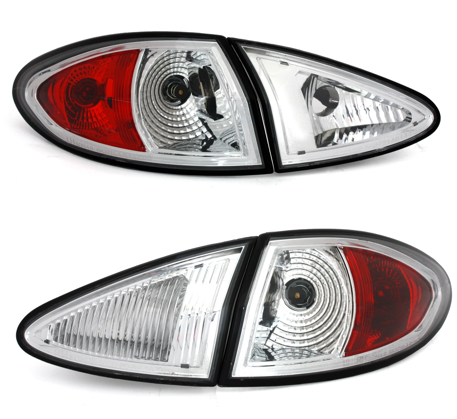 Rückleuchten für Alfa Romeo 147 in Chrom