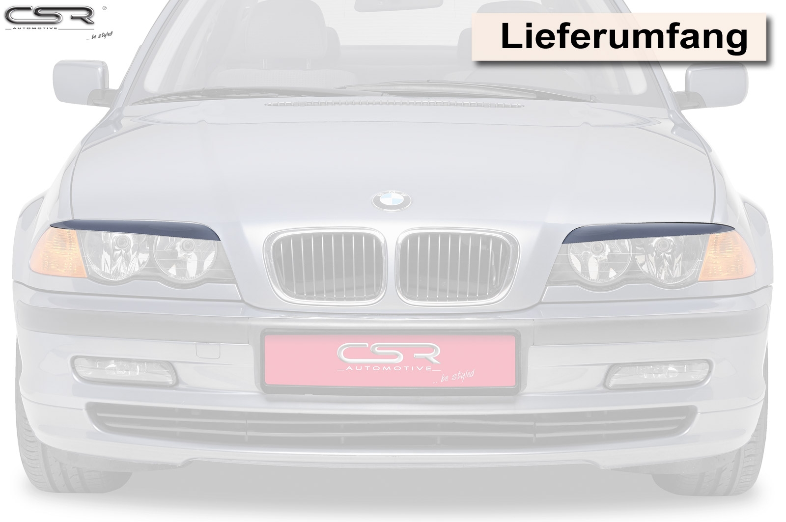 CSR Scheinwerferblenden für 3er BMW E46 Limo/Tour