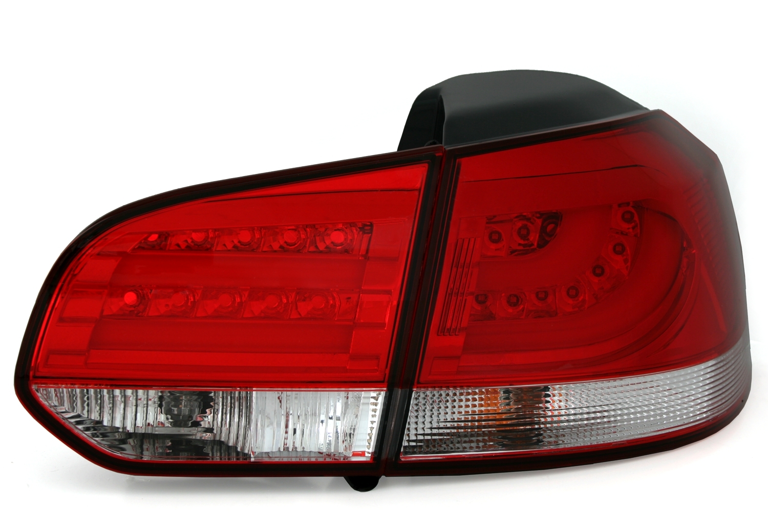 LED Rückleuchten für VW Golf 6 Limo in Rot-Weiß
