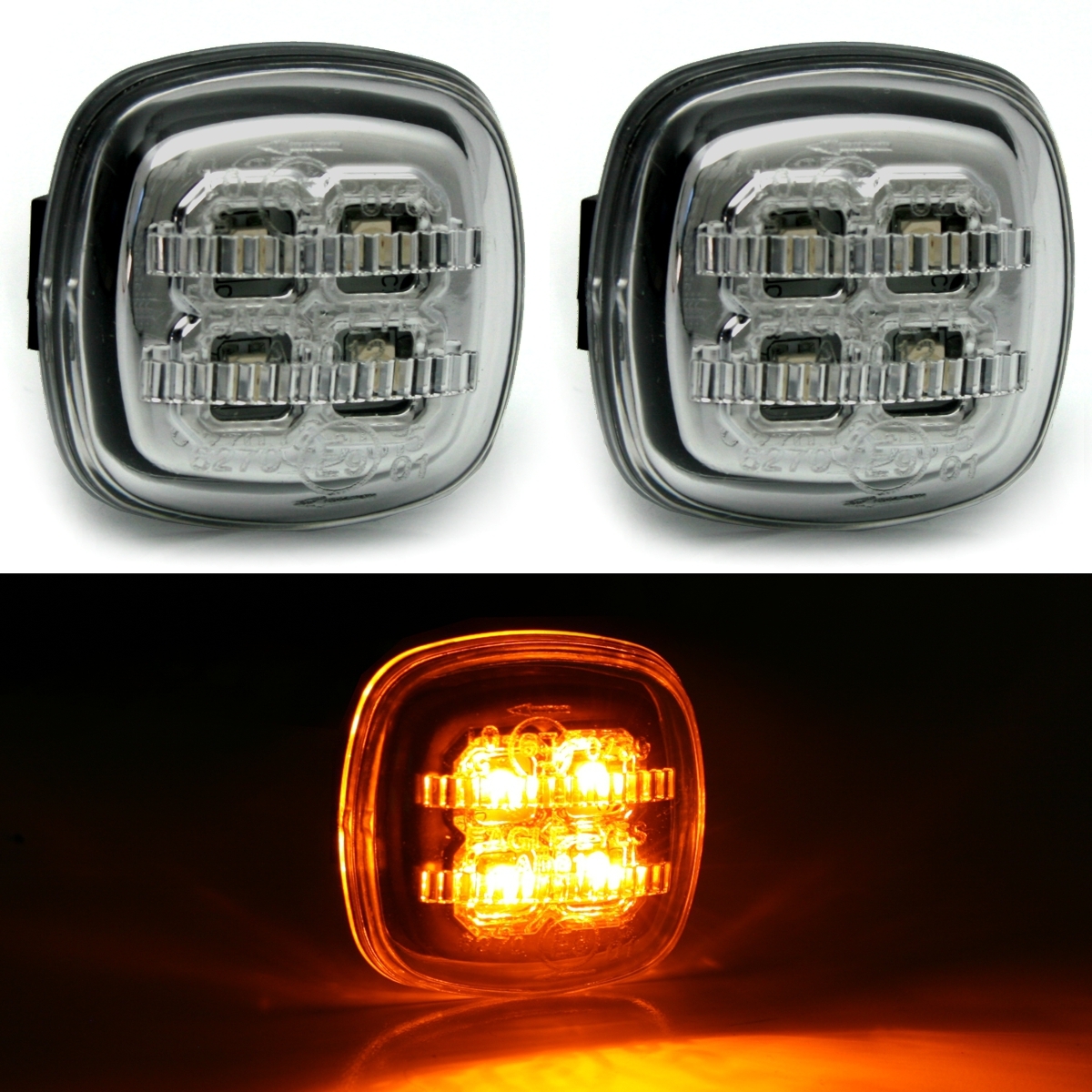 LED Seitenblinker für Audi A3 A4 A8 + Skoda